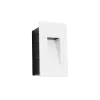 kelvo® STEPART KLV-101-0091 Χωνευτό Φωτιστικό Σκαλοπατιού / Διαδρόμου LED 3W 375lm 45° AC 220-240V Αδιάβροχο IP65 Θερμό Λευκό 2700K - Lumileds SMD Chip & TÜV SÜD Driver - Λευκό Ματ - Μ6 x Π5.5 x Υ10cm / Q5 x 9.6cm - 5 Χρόνια Εγγύηση