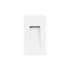 kelvo® STEPART KLV-101-0091 Χωνευτό Φωτιστικό Σκαλοπατιού / Διαδρόμου LED 3W 375lm 45° AC 220-240V Αδιάβροχο IP65 Θερμό Λευκό 2700K - Lumileds SMD Chip & TÜV SÜD Driver - Λευκό Ματ - Μ6 x Π5.5 x Υ10cm / Q5 x 9.6cm - 5 Χρόνια Εγγύηση