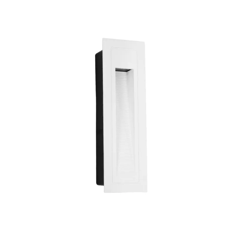 kelvo® STEPART KLV-101-0094 Χωνευτό Φωτιστικό Σκαλοπατιού / Διαδρόμου LED 3W 375lm 45° AC 220-240V Αδιάβροχο IP65 Θερμό Λευκό 2700K - Lumileds SMD Chip & TÜV SÜD Driver - Λευκό Ματ - Μ6.5 x Π6.5 x Υ21cm / Q5.4 x 18.9cm - 5 Χρόνια Εγγύηση