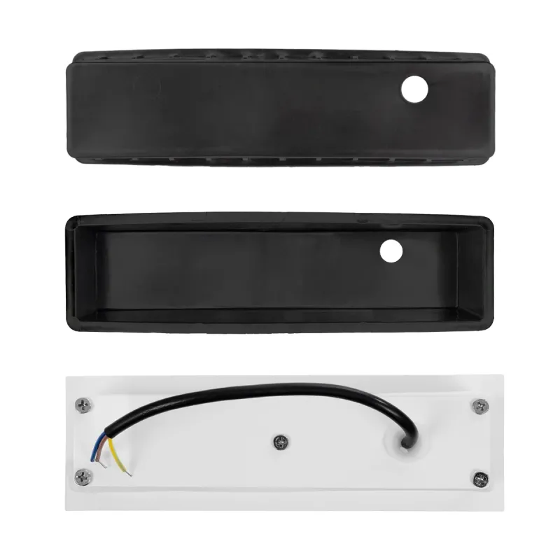 kelvo® STEPART KLV-101-0094 Χωνευτό Φωτιστικό Σκαλοπατιού / Διαδρόμου LED 3W 375lm 45° AC 220-240V Αδιάβροχο IP65 Θερμό Λευκό 2700K - Lumileds SMD Chip & TÜV SÜD Driver - Λευκό Ματ - Μ6.5 x Π6.5 x Υ21cm / Q5.4 x 18.9cm - 5 Χρόνια Εγγύηση
