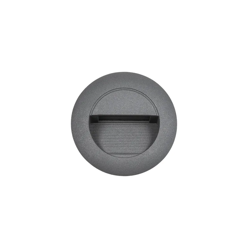 kelvo® STEPART KLV-101-0075 Χωνευτό Φωτιστικό Σκαλοπατιού / Διαδρόμου LED 3W 375lm 45° AC 220-240V Αδιάβροχο IP65 Θερμό Λευκό 2700K - Lumileds SMD Chip & TÜV SÜD Driver - Γκρι Ανθρακί Ματ - Μ8.3 x Π4.5 x Υ8.3cm / Q6.6 x 6.6cm - 5 Χρόνια Εγγύηση