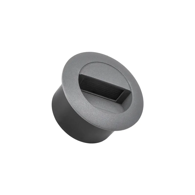 kelvo® STEPART KLV-101-0075 Χωνευτό Φωτιστικό Σκαλοπατιού / Διαδρόμου LED 3W 375lm 45° AC 220-240V Αδιάβροχο IP65 Θερμό Λευκό 2700K - Lumileds SMD Chip & TÜV SÜD Driver - Γκρι Ανθρακί Ματ - Μ8.3 x Π4.5 x Υ8.3cm / Q6.6 x 6.6cm - 5 Χρόνια Εγγύηση