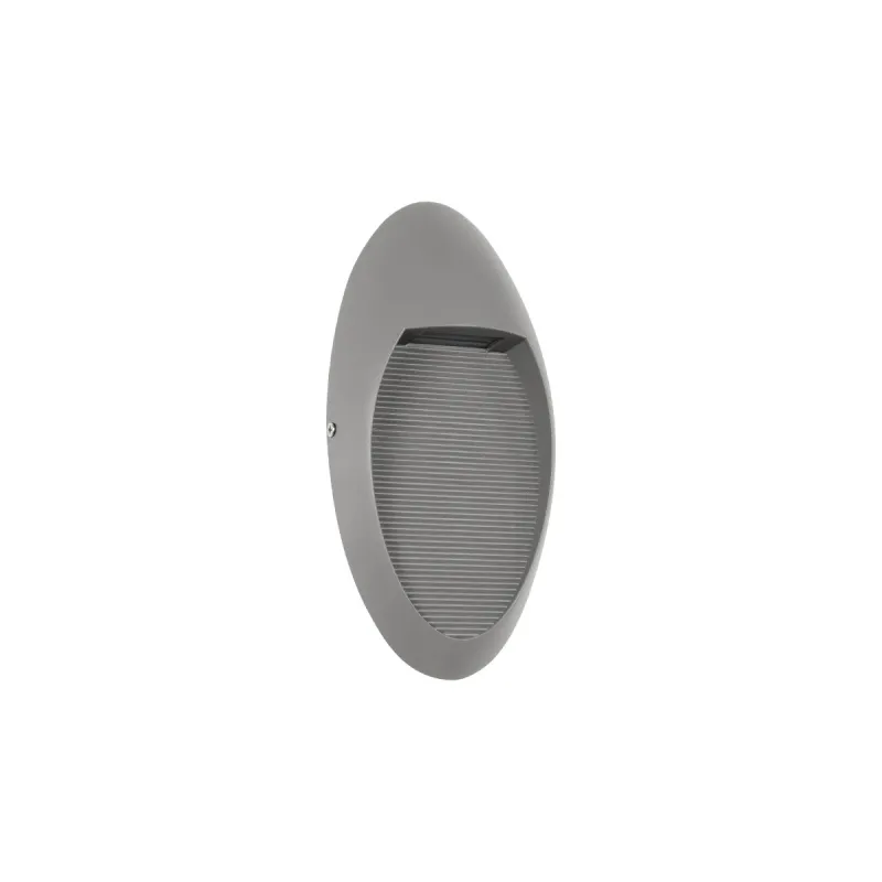 kelvo® STEPART KLV-101-0102 Φωτιστικό Σκαλοπατιού / Διαδρόμου LED 3W 375lm 45° AC 220-240V Αδιάβροχο IP65 Θερμό Λευκό 2700K - Lumileds SMD Chip & TÜV SÜD Driver - Γκρι Ανθρακί Ματ - Μ13 x Π5.5 x Υ26cm - 5 Χρόνια Εγγύηση