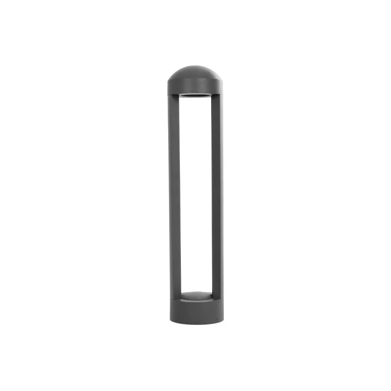 kelvo® GREMO KLV-101-0122 Φωτιστικό Κολωνάκι Κήπου LED 7W 875lm 45° AC 220-240V Αδιάβροχο IP65 Θερμό Λευκό 2700K - Bridgelux COB Chip & TÜV SÜD Driver - Γκρι Ανθρακί Ματ - Μ10.8 x Π10.8 x Υ50cm - 5 Χρόνια Εγγύηση