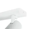 kelvo® SPOTA KLV-101-0137 Κινούμενο Φωτιστικό Σποτ Οροφής για 2 Λάμπες MR16 με Ντουί GU10 AC 220-240V IP20 - Λευκό Ματ - Μ30 x Π6 x Υ14.5cm