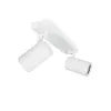 kelvo® SPOTA KLV-101-0137 Κινούμενο Φωτιστικό Σποτ Οροφής για 2 Λάμπες MR16 με Ντουί GU10 AC 220-240V IP20 - Λευκό Ματ - Μ30 x Π6 x Υ14.5cm