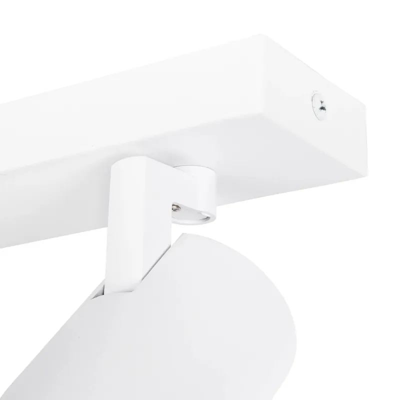 kelvo® SPOTA KLV-101-0143 Κινούμενο Φωτιστικό Σποτ Οροφής για 5 Λάμπες MR16 με Ντουί GU10 AC 220-240V IP20 - Λευκό Ματ - Μ79.5 x Π6.3 x Υ14cm