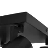kelvo® SPOTA KLV-101-0146 Κινούμενο Φωτιστικό Σποτ Οροφής για 4 Λάμπες MR16 με Ντουί GU10 AC 220-240V IP20 - Μαύρο Ματ - Μ26 x Π26 x Υ14cm