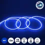 GLOBOSTAR® NEOVALE 70565 Ταινία Neon Flex LED 12W/m 600lm/m 120° DC 24V Αδιάβροχο IP65 120 x SMD2835 Chip/m Μπλε Dimmable - Sanan SMD Chip - Μ100 x Π0.8 x Υ1.6cm - 3 Χρόνια Εγγύηση