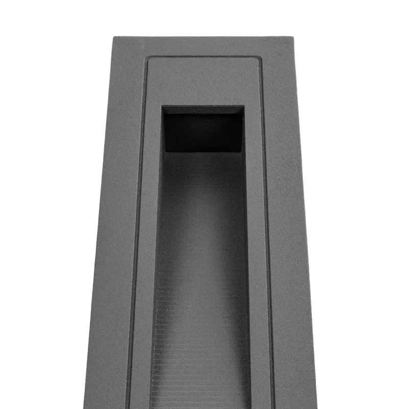 kelvo® STEPART KLV-101-0093 Χωνευτό Φωτιστικό Σκαλοπατιού / Διαδρόμου LED 3W 375lm 45° AC 220-240V Αδιάβροχο IP65 Θερμό Λευκό 2700K - Lumileds SMD Chip & TÜV SÜD Driver - Γκρι Ανθρακί Ματ - Μ6.5 x Π6.5 x Υ21cm / Q5.4 x 18.9cm - 5 Χρόνια Εγγύηση