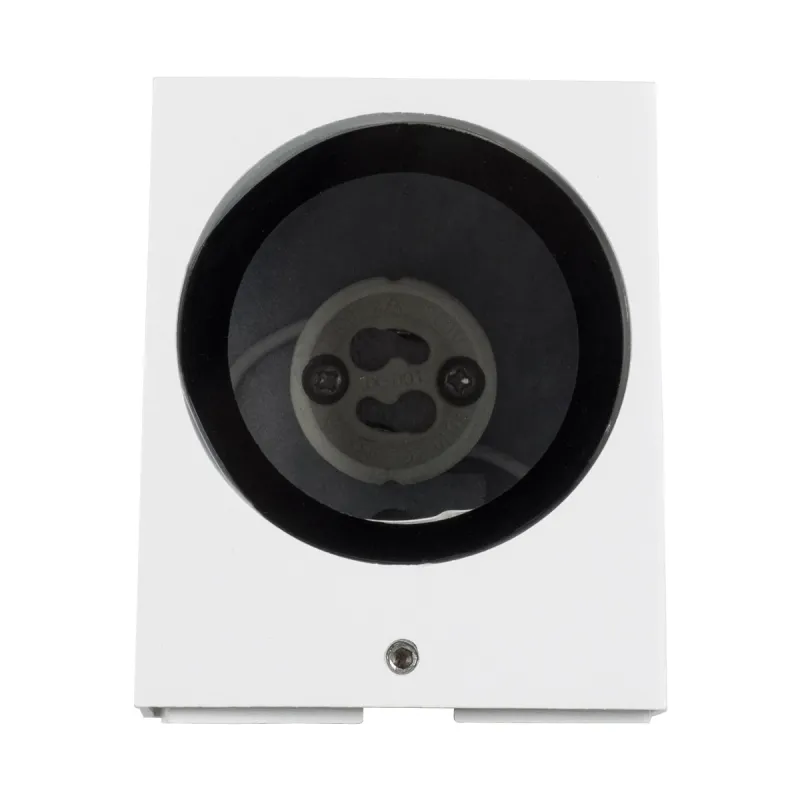 kelvo® BURANO KLV-101-0020 Φωτιστικό Τοίχου / Απλίκα για Λάμπα MR16 με Ντουί GU10 AC 220-240V Αδιάβροχο IP65 - Λευκό Ματ - Μ8 x Π8 x Υ7cm