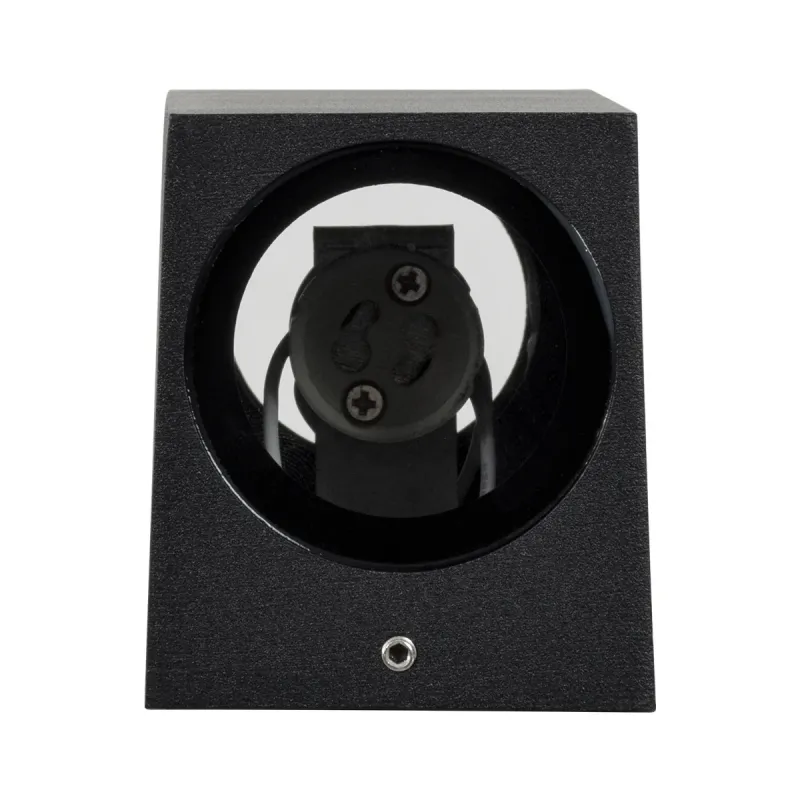 kelvo® BURANO KLV-101-0021 Φωτιστικό Τοίχου / Απλίκα για 2 Λάμπες MR16 με Ντουί GU10 AC 220-240V Αδιάβροχο IP65 - Μαύρο Ματ - Μ8 x Π8 x Υ15cm