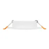 kelvo® OMEGA KLV-101-0037 Χωνευτό Κινούμενο Φωτιστικό Downlight Σποτ για Λάμπα MR16 με Ντουί GU10 AC 220-240V IP20 - Λευκό Ματ - Μ10.5 x Π10.5 x Υ2.2cm / Q7.5cm