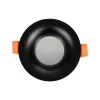 kelvo® LAMDA KLV-101-0044 Χωνευτό Φωτιστικό Downlight Σποτ Μπάνιου για Λάμπα MR16 με Ντουί GU10 AC 220-240V Αδιάβροχο IP65 - Μαύρο Ματ - Μ8.5 x Π8.5 x Υ3.5cm / Q7.5cm