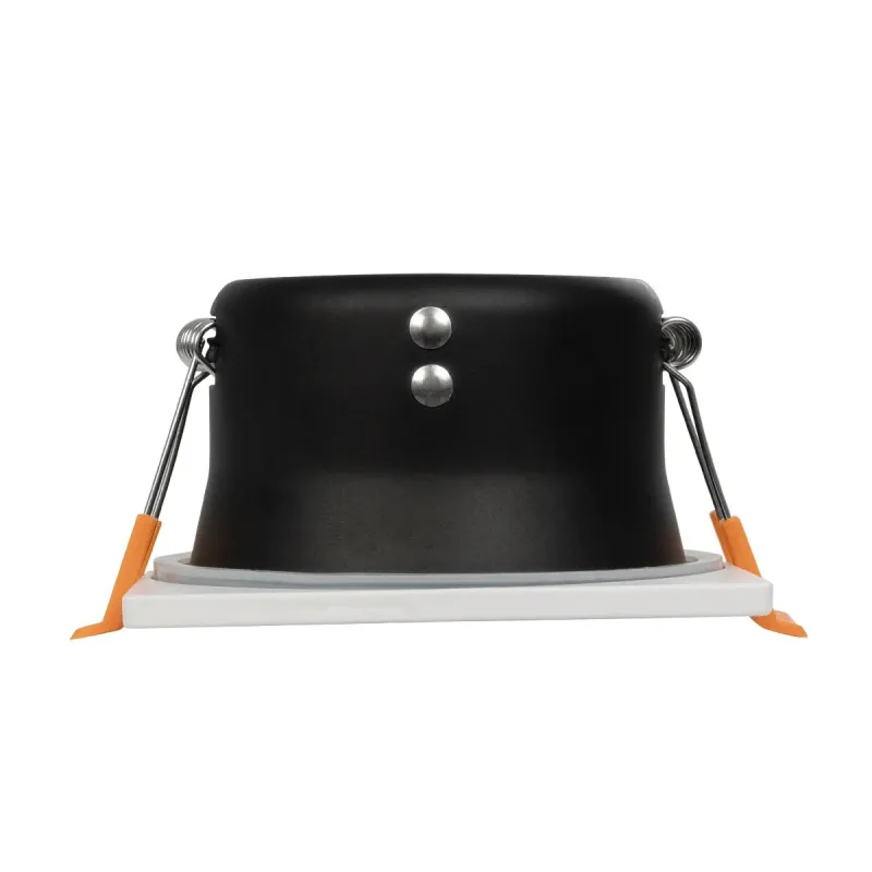 kelvo® EPSILON KLV-101-0048 Χωνευτό Φωτιστικό Downlight Σποτ Μπάνιου για Λάμπα MR16 με Ντουί GU10 AC 220-240V Αδιάβροχο IP65 - Λευκό Ματ - Μ8.5 x Π8.5 x Υ4.4cm / Q7.5cm x 7.5cm
