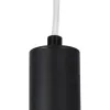 kelvo® CANAL KLV-101-0071 Κρεμαστό Φωτιστικό Οροφής LED 7W 700lm 36° AC 220-240V IP20 Θερμό Λευκό 2700K - Bridgelux COB Chip & TÜV SÜD Driver - Μαύρο Ματ - Μ4 x Π4 x Υ40cm - 5 Χρόνια Εγγύηση