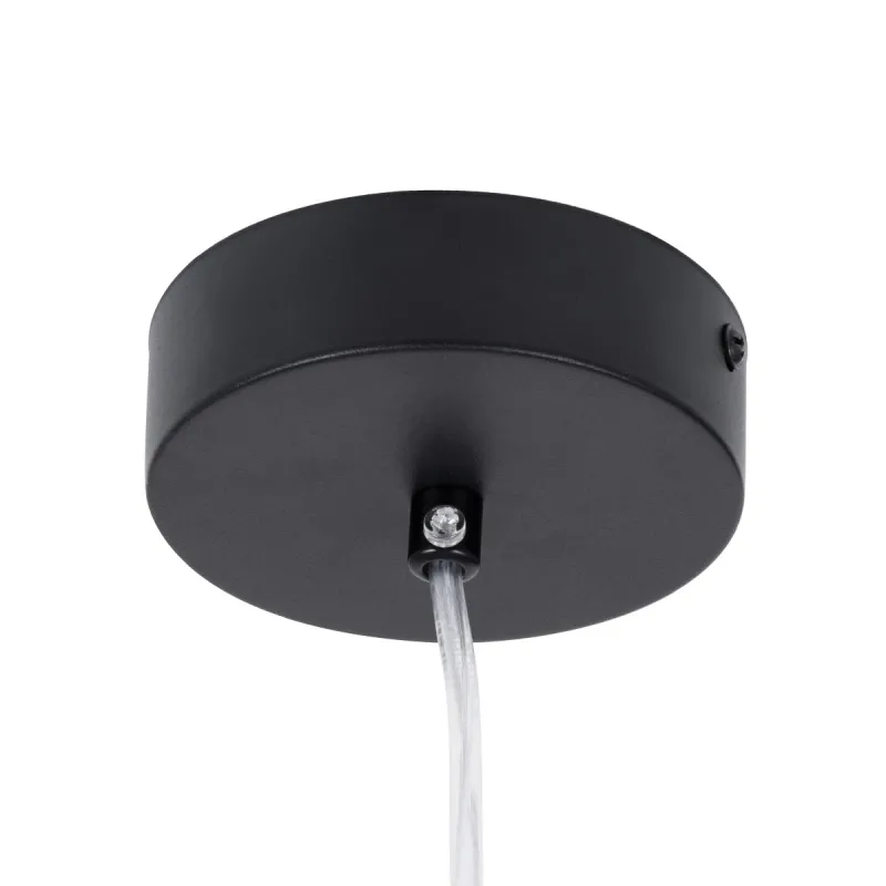 kelvo® CANAL KLV-101-0072 Κρεμαστό Φωτιστικό Οροφής LED 7W 700lm 36° AC 220-240V IP20 Θερμό Λευκό 2700K - Bridgelux COB Chip & TÜV SÜD Driver - Μαύρο Ματ - Μ4 x Π4 x Υ60cm - 5 Χρόνια Εγγύηση