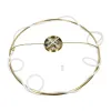 kelvo® GLOW KLV-101-0151 Φωτιστικό Οροφής LED 89W 8900lm 360° AC 220-240V IP20 Ρυθμιζόμενο Λευκό CCT με Χειριστήριο από 2700K έως 6000K Dimmable - Lumileds SMD Chip - Χρυσό Πλατίνα - Μ150 x Π150 x Υ30cm - 3 Χρόνια Εγγύηση