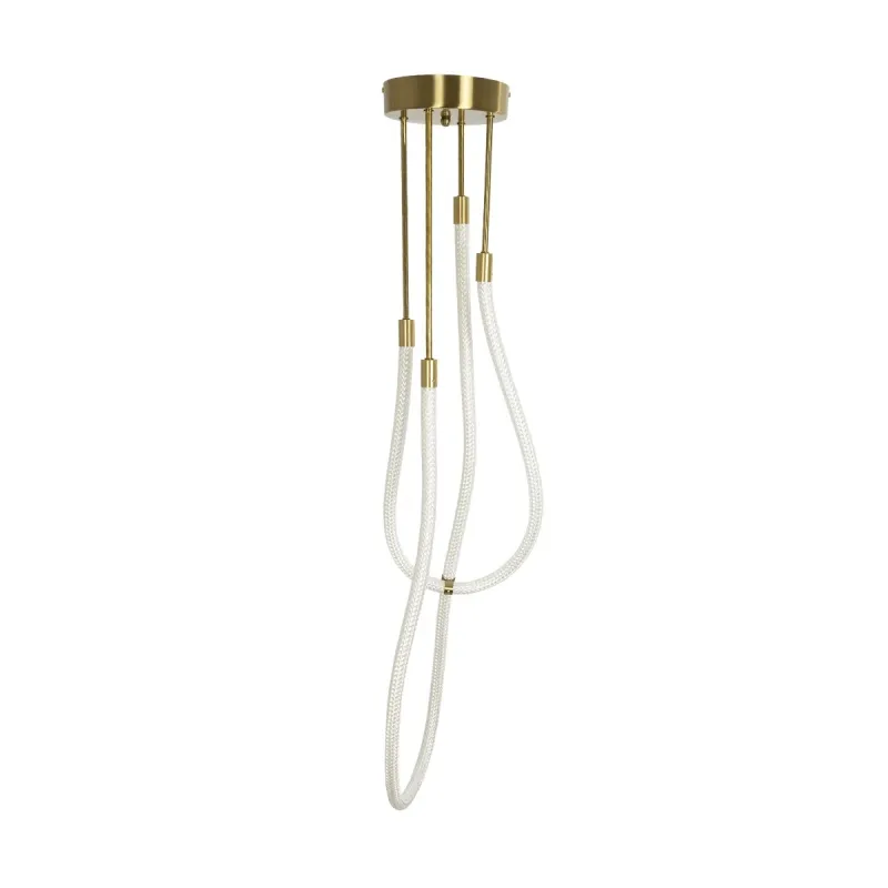 kelvo® GLOW KLV-101-0153 Φωτιστικό Οροφής LED 42W 4200lm 360° AC 220-240V IP20 Ρυθμιζόμενο Λευκό CCT με Χειριστήριο από 2700K έως 6000K Dimmable - Lumileds SMD Chip - Χρυσό Πλατίνα - Μ50 x Π50 x Υ70cm - 3 Χρόνια Εγγύηση