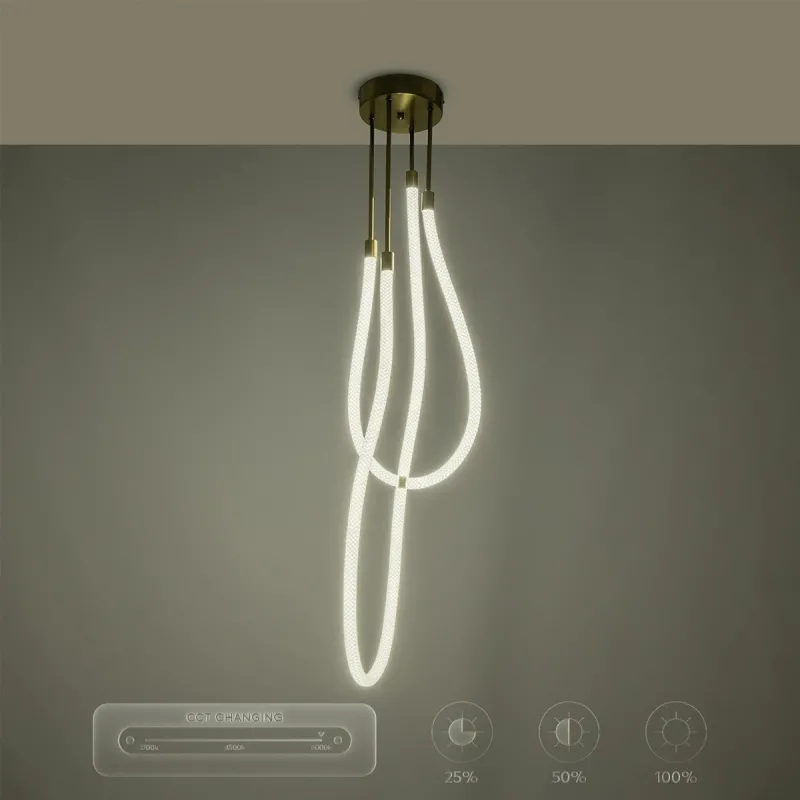 kelvo® GLOW KLV-101-0153 Φωτιστικό Οροφής LED 42W 4200lm 360° AC 220-240V IP20 Ρυθμιζόμενο Λευκό CCT με Χειριστήριο από 2700K έως 6000K Dimmable - Lumileds SMD Chip - Χρυσό Πλατίνα - Μ50 x Π50 x Υ70cm - 3 Χρόνια Εγγύηση