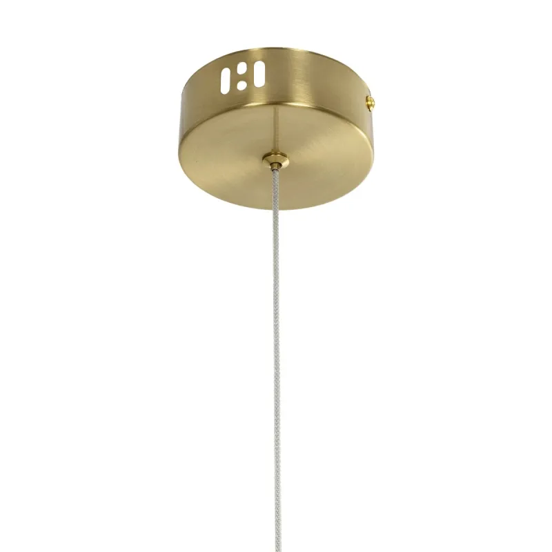 kelvo® GLOW KLV-101-0159 Κρεμαστό Φωτιστικό Οροφής LED 24W 2400lm 360° AC 220-240V IP20 Ρυθμιζόμενο Λευκό CCT με On/Off 2700K/4500K/6000K - Lumileds SMD Chip - Χρυσό Πλατίνα - Μ24 x Π10 x Υ62cm - 3 Χρόνια Εγγύηση