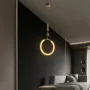 kelvo® GLOW KLV-101-0175 Κρεμαστό Φωτιστικό Οροφής LED 18W 1800lm 360° AC 220-240V IP20 Ρυθμιζόμενο Λευκό CCT με On/Off 2700K/4500K/6000K - Lumileds SMD Chip - Χρυσό Πλατίνα - Μ30 x Π6 x Υ60cm - 3 Χρόνια Εγγύηση