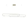 kelvo® GLOW KLV-101-0178 Κρεμαστό Φωτιστικό Οροφής LED 28W 2800lm 360° AC 220-240V IP20 Ρυθμιζόμενο Λευκό CCT με Χειριστήριο από 2700K έως 6000K Dimmable - Lumileds SMD Chip - Χρυσό Πλατίνα - Μ167 x Π7 x Υ24cm - 3 Χρόνια Εγγύηση