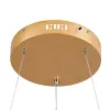kelvo® VENOM KLV-101-0192 Κρεμαστό Φωτιστικό Οροφής LED 67W 6700lm 120° AC 220-240V IP20 Ρυθμιζόμενο Λευκό CCT με Χειριστήριο από 2700K έως 6000K Dimmable - Lumileds SMD Chip - Χρυσό Πλατίνα - Μ80 x Π80 x Υ6.5cm - 3 Χρόνια Εγγύηση