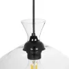GLOBOSTAR® BALU 206-0039 Μοντέρνο Κρεμαστό Φωτιστικό Οροφής με Ντουί 1 x E27 AC 220-240V IP20 - Διάφανο - Μ22 x Π22 x Υ22cm