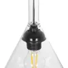 GLOBOSTAR® BALU 206-0043 Μοντέρνο Κρεμαστό Φωτιστικό Οροφής με Ντουί 1 x E27 AC 220-240V IP20 - Διάφανο - Μ20 x Π20 x Υ42cm
