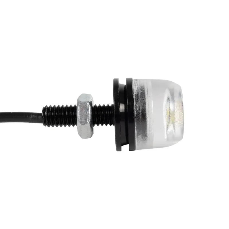 GLOBOSTAR® PLATELIGHT 81632 Φως Πινακίδας & DRL LED 3W/6W 270lm/540lm 120° DC 12V Αδιάβροχο IP65 Ψυχρό Λευκό 6000K - Μαύρο - Μ1.8 x Π3.8 x Υ1.8cm / Q0.5cm - Πακέτο 2 Τεμαχίων - 1 Χρόνο Εγγύηση
