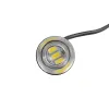 GLOBOSTAR® PLATELIGHT 81632 Φως Πινακίδας & DRL LED 3W/6W 270lm/540lm 120° DC 12V Αδιάβροχο IP65 Ψυχρό Λευκό 6000K - Μαύρο - Μ1.8 x Π3.8 x Υ1.8cm / Q0.5cm - Πακέτο 2 Τεμαχίων - 1 Χρόνο Εγγύηση