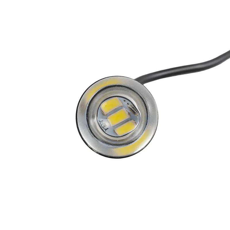 GLOBOSTAR® PLATELIGHT 81632 Φως Πινακίδας & DRL LED 3W/6W 270lm/540lm 120° DC 12V Αδιάβροχο IP65 Ψυχρό Λευκό 6000K - Μαύρο - Μ1.8 x Π3.8 x Υ1.8cm / Q0.5cm - Πακέτο 2 Τεμαχίων - 1 Χρόνο Εγγύηση