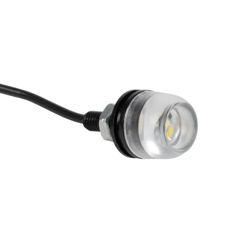GLOBOSTAR® PLATELIGHT 81632 Φως Πινακίδας & DRL LED 3W/6W 270lm/540lm 120° DC 12V Αδιάβροχο IP65 Ψυχρό Λευκό 6000K - Μαύρο - Μ1.8 x Π3.8 x Υ1.8cm / Q0.5cm - Πακέτο 2 Τεμαχίων - 1 Χρόνο Εγγύηση
