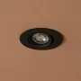kelvo® OMEGA KLV-101-0036 Χωνευτό Κινούμενο Φωτιστικό Downlight Σποτ για Λάμπα MR16 με Ντουί GU10 AC 220-240V IP20 - Μαύρο Ματ - Μ10.5 x Π10.5 x Υ2.2cm / Q7.5cm