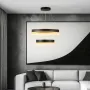 kelvo® VENOM KLV-101-0196 Κρεμαστό Φωτιστικό Οροφής LED 75W 7500lm 120° AC 220-240V IP20 Ρυθμιζόμενο Λευκό CCT με Χειριστήριο από 2700K έως 6000K Dimmable - Lumileds SMD Chip - Μαύρο Ματ - Μ60 x Π60 x Υ40cm - 3 Χρόνια Εγγύηση