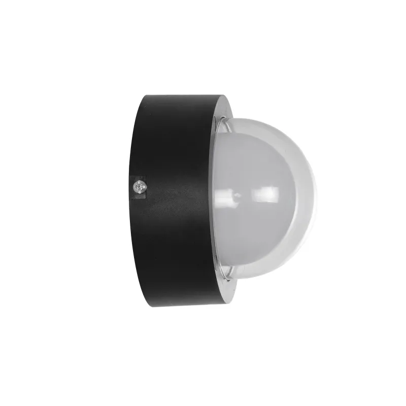 kelvo® NEXA KLV-101-0248 Φωτιστικό Τοίχου / Απλίκα LED 6W 600lm 180° AC 220-240V Αδιάβροχο IP65 Θερμό Λευκό 2700K - Sanan SMD Chip & TÜV SÜD Driver - Μαύρο Ματ - Μ11 x Π8.5 x Υ11cm - 5 Χρόνια Εγγύηση