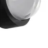kelvo® NEXA KLV-101-0248 Φωτιστικό Τοίχου / Απλίκα LED 6W 600lm 180° AC 220-240V Αδιάβροχο IP65 Θερμό Λευκό 2700K - Sanan SMD Chip & TÜV SÜD Driver - Μαύρο Ματ - Μ11 x Π8.5 x Υ11cm - 5 Χρόνια Εγγύηση