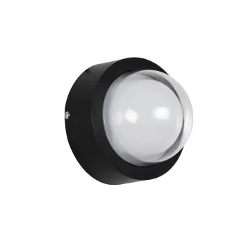 kelvo® NEXA KLV-101-0248 Φωτιστικό Τοίχου / Απλίκα LED 6W 600lm 180° AC 220-240V Αδιάβροχο IP65 Θερμό Λευκό 2700K - Sanan SMD Chip & TÜV SÜD Driver - Μαύρο Ματ - Μ11 x Π8.5 x Υ11cm - 5 Χρόνια Εγγύηση