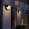 kelvo® NEXA KLV-101-0252 Φωτιστικό Τοίχου / Απλίκα LED 6W 600lm 180° AC 220-240V Αδιάβροχο IP65 Θερμό Λευκό 2700K - Sanan SMD Chip & TÜV SÜD Driver - Μαύρο Ματ - Μ11 x Π9 x Υ11cm - 5 Χρόνια Εγγύηση