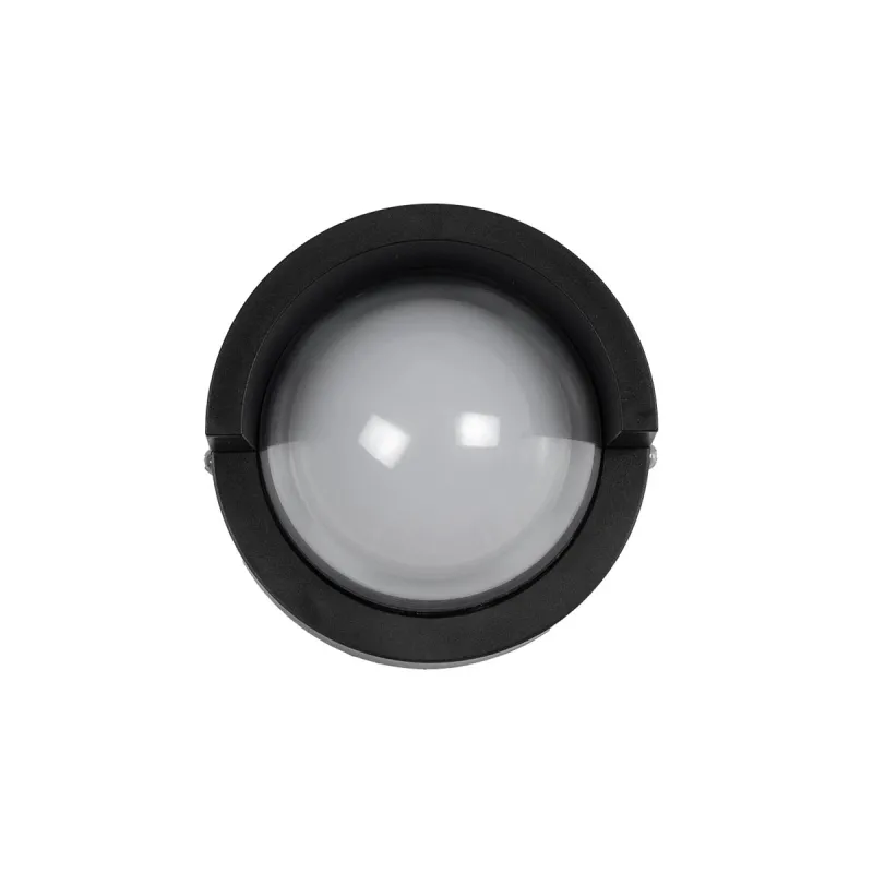 kelvo® NEXA KLV-101-0252 Φωτιστικό Τοίχου / Απλίκα LED 6W 600lm 180° AC 220-240V Αδιάβροχο IP65 Θερμό Λευκό 2700K - Sanan SMD Chip & TÜV SÜD Driver - Μαύρο Ματ - Μ11 x Π9 x Υ11cm - 5 Χρόνια Εγγύηση