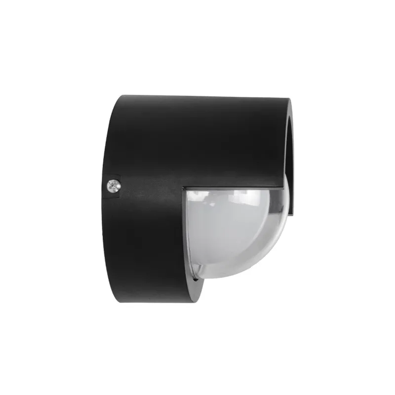 kelvo® NEXA KLV-101-0252 Φωτιστικό Τοίχου / Απλίκα LED 6W 600lm 180° AC 220-240V Αδιάβροχο IP65 Θερμό Λευκό 2700K - Sanan SMD Chip & TÜV SÜD Driver - Μαύρο Ματ - Μ11 x Π9 x Υ11cm - 5 Χρόνια Εγγύηση
