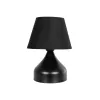GLOBOSTAR® PYRAMID 204-0058 Μοντέρνο Επιτραπέζιο Φωτιστικό Πορτατίφ με Ντουί 1 x E27 AC 220-240V IP20 - Μαύρο - Μ22 x Π22 x Υ30cm