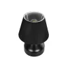 GLOBOSTAR® PYRAMID 204-0058 Μοντέρνο Επιτραπέζιο Φωτιστικό Πορτατίφ με Ντουί 1 x E27 AC 220-240V IP20 - Μαύρο - Μ22 x Π22 x Υ30cm