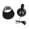 GLOBOSTAR® PYRAMID 204-0058 Μοντέρνο Επιτραπέζιο Φωτιστικό Πορτατίφ με Ντουί 1 x E27 AC 220-240V IP20 - Μαύρο - Μ22 x Π22 x Υ30cm