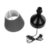 GLOBOSTAR® MICKEY 204-0059 Μοντέρνο Επιτραπέζιο Φωτιστικό Πορτατίφ με Ντουί 1 x E27 AC 220-240V IP20 - Μαύρο - Μ22 x Π22 x Υ30cm