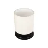 GLOBOSTAR® MINNIE 204-0062 Μοντέρνο Επιτραπέζιο Φωτιστικό Πορτατίφ με Ντουί 1 x E14 AC 220-240V IP20 - Μαύρο & Μπεζ - Μ15 x Π15 x Υ21cm