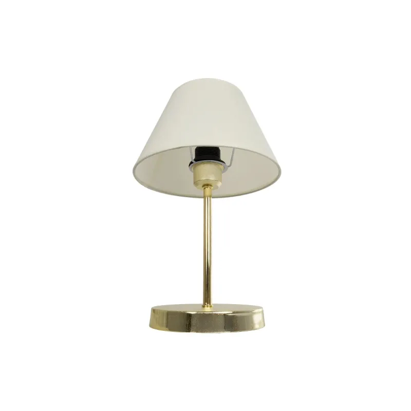 GLOBOSTAR® GLOSSY 204-0071 Μοντέρνο Επιτραπέζιο Φωτιστικό Πορτατίφ με Ντουί 1 x E27 AC 220-240V IP20 - Χρυσό & Λευκό - Μ22 x Π22 x Υ34cm