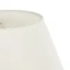 GLOBOSTAR® GLOSSY 204-0071 Μοντέρνο Επιτραπέζιο Φωτιστικό Πορτατίφ με Ντουί 1 x E27 AC 220-240V IP20 - Χρυσό & Λευκό - Μ22 x Π22 x Υ34cm