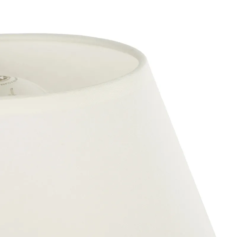 GLOBOSTAR® GLOSSY 204-0071 Μοντέρνο Επιτραπέζιο Φωτιστικό Πορτατίφ με Ντουί 1 x E27 AC 220-240V IP20 - Χρυσό & Λευκό - Μ22 x Π22 x Υ34cm